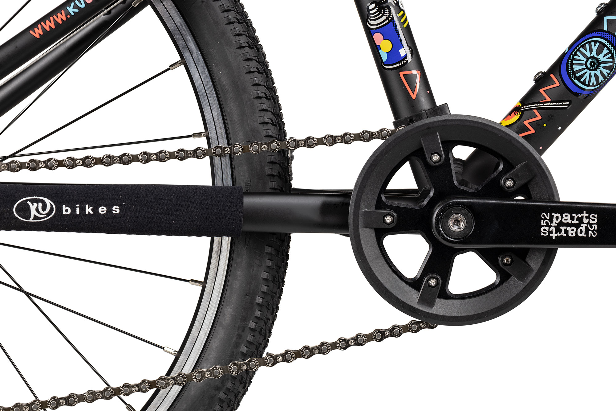 KUbikes 24 MTB 33 cm | schwarz/comic