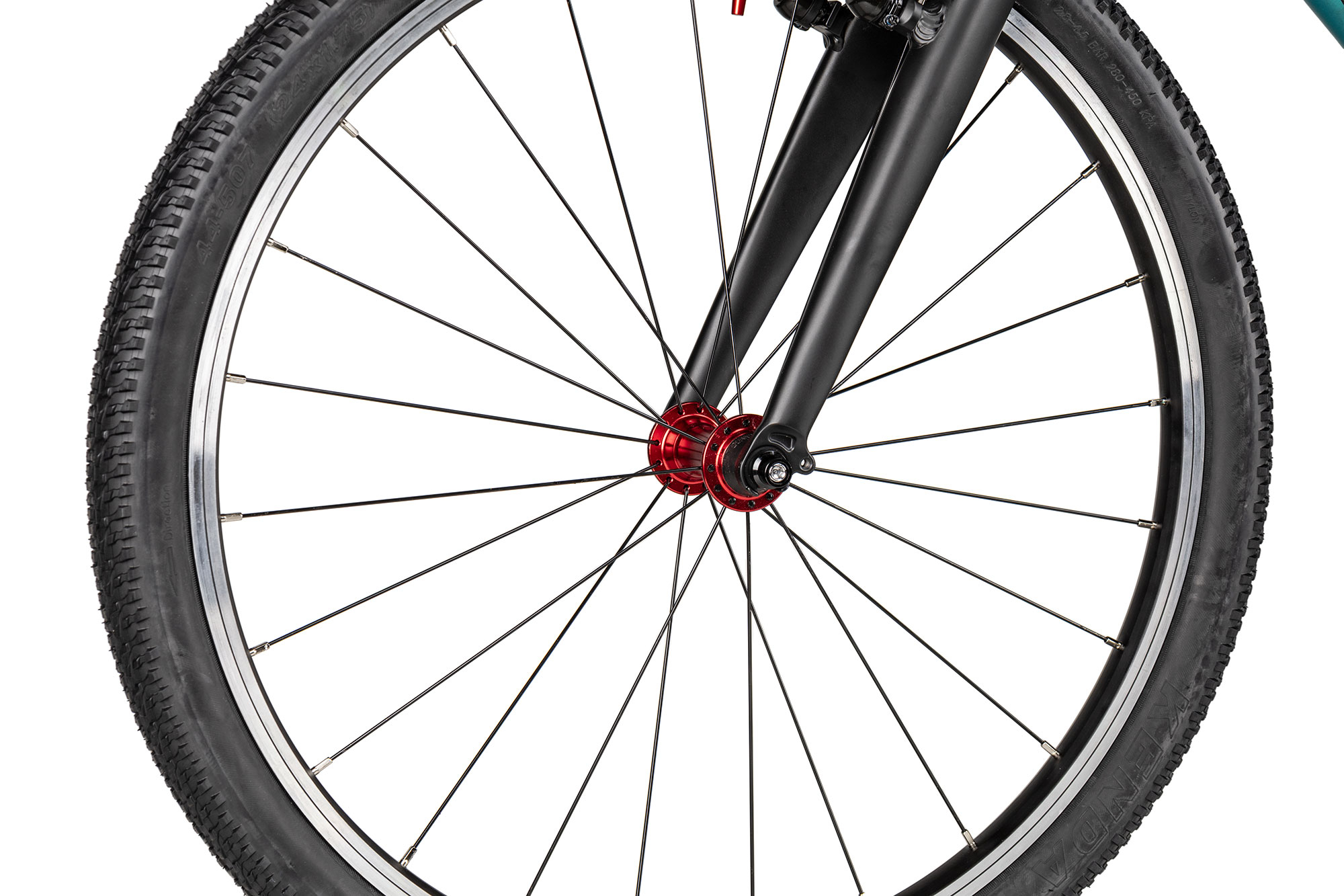 KUbikes 24 MTB 33 cm | türkis glitter/laser red