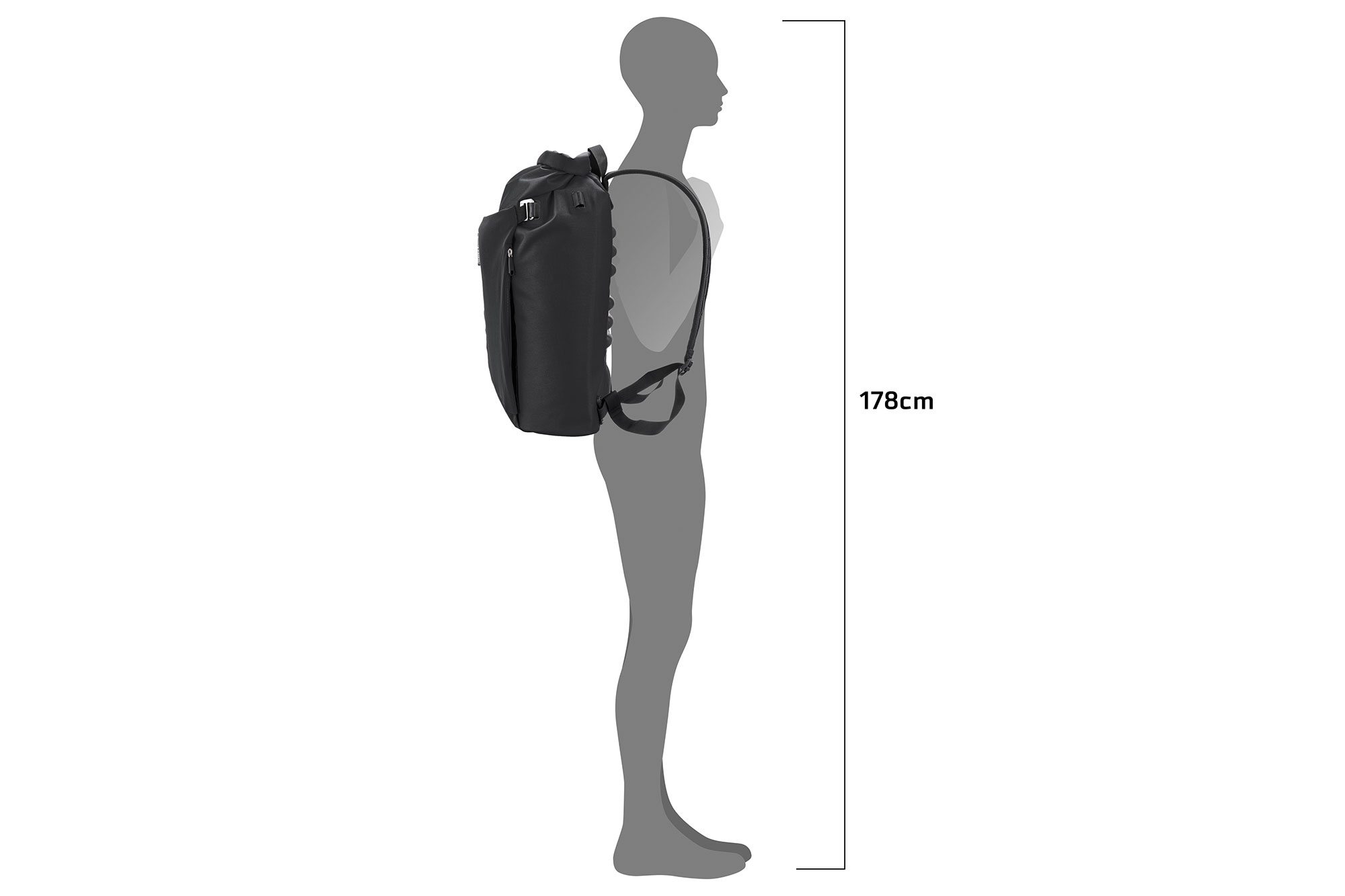 Ortlieb Vario Lite QL2.1 Rucksack Fahrradtasche 22 Liter | black