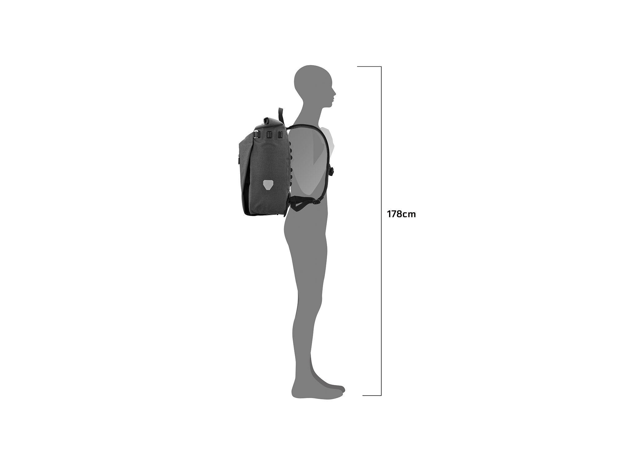 Ortlieb Vario Urban Rucksack 20 Liter | pepper