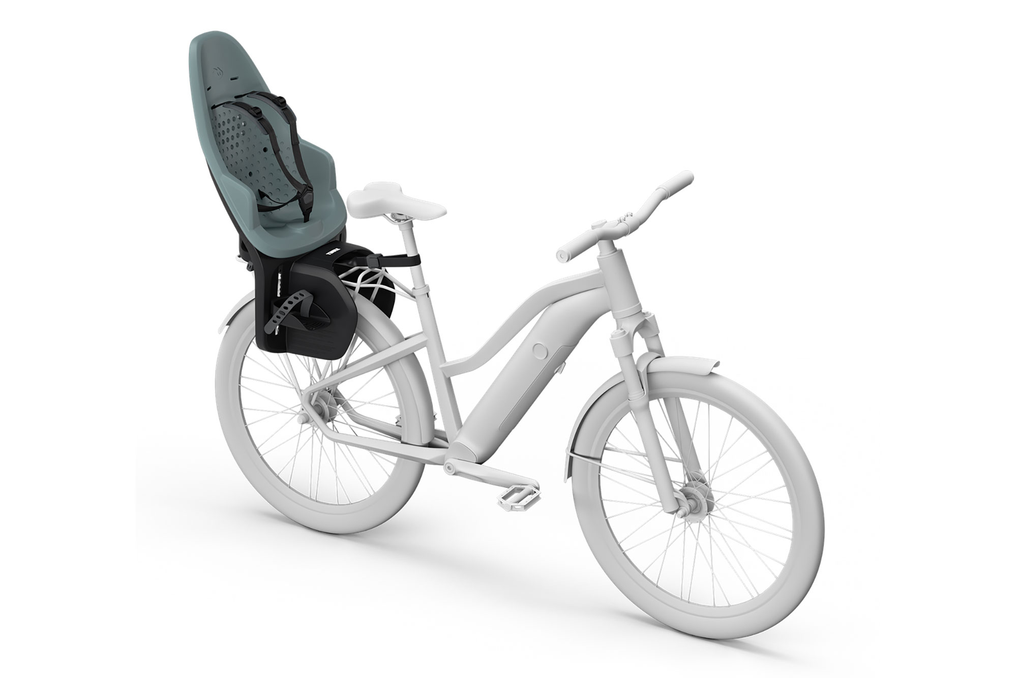 Thule Yepp Maxi 2 Kindersitz Gepäckträger mid blue