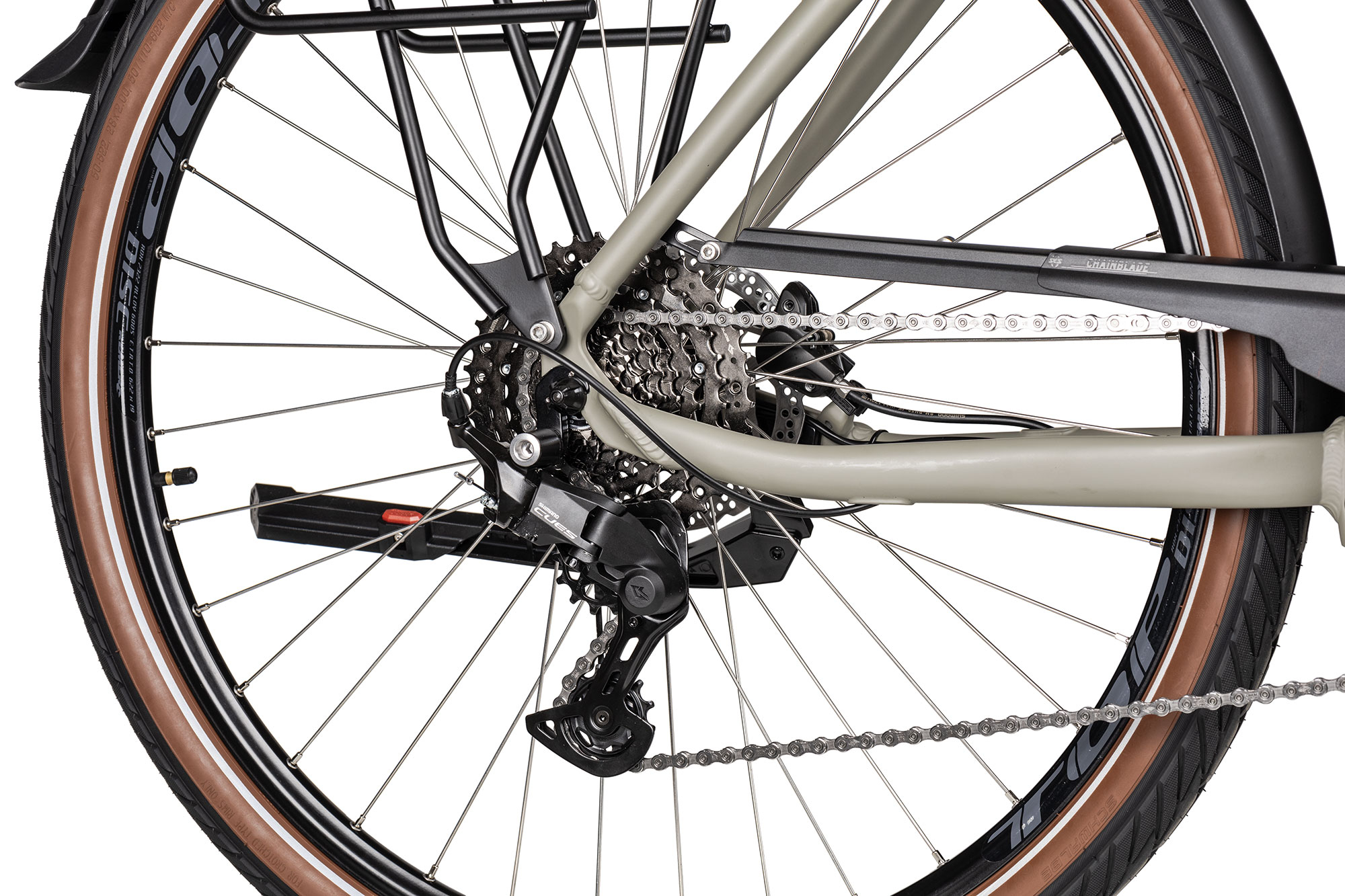 2R Manufaktur ELO 9 Trapez 46 cm | moosgrau matt/perlweiß