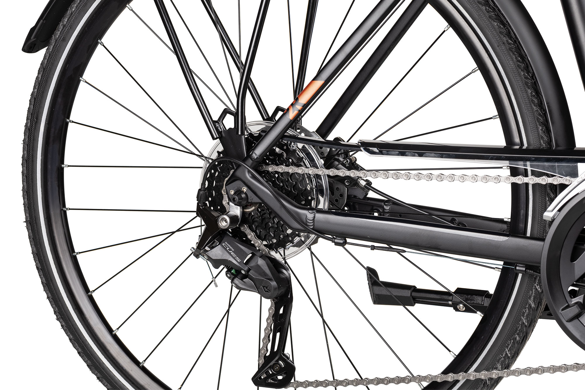 2R Manufaktur TRS THREE Wave  56 cm | black matt/orange matt