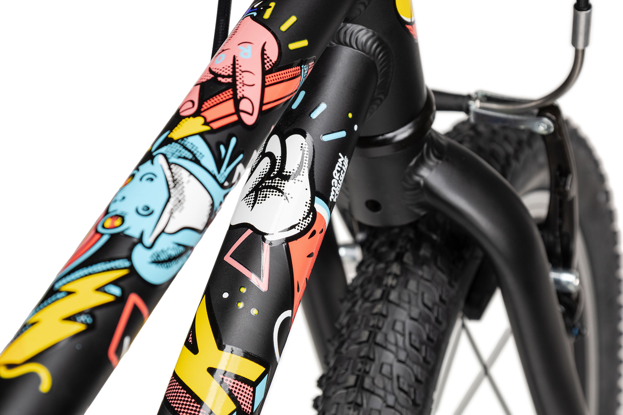 KUbikes 16L MTB 22 cm | schwarz/comic