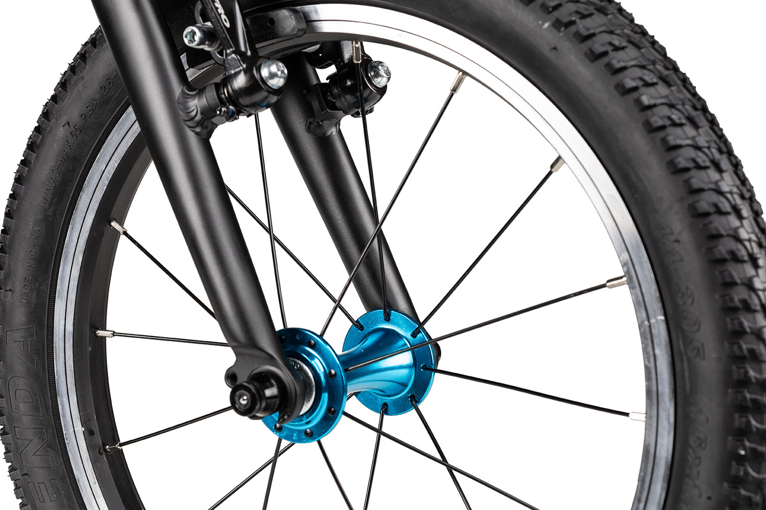 KUbikes 16L MTB 22 cm | schwarz/laser blue
