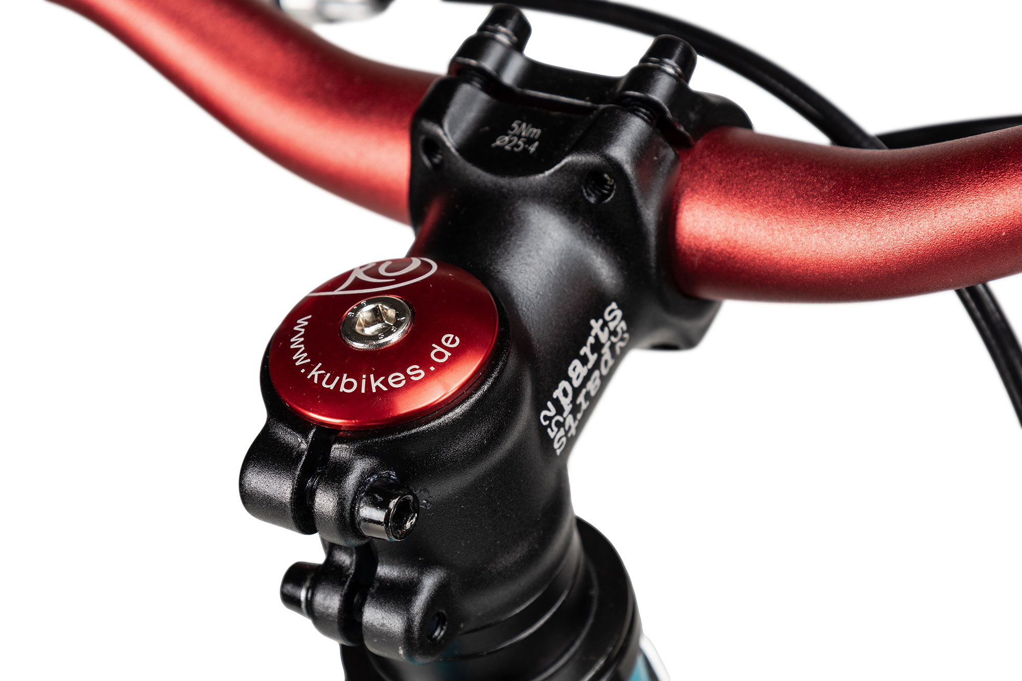 KUbikes 16L MTB 22 cm | türkis glitter/laser red