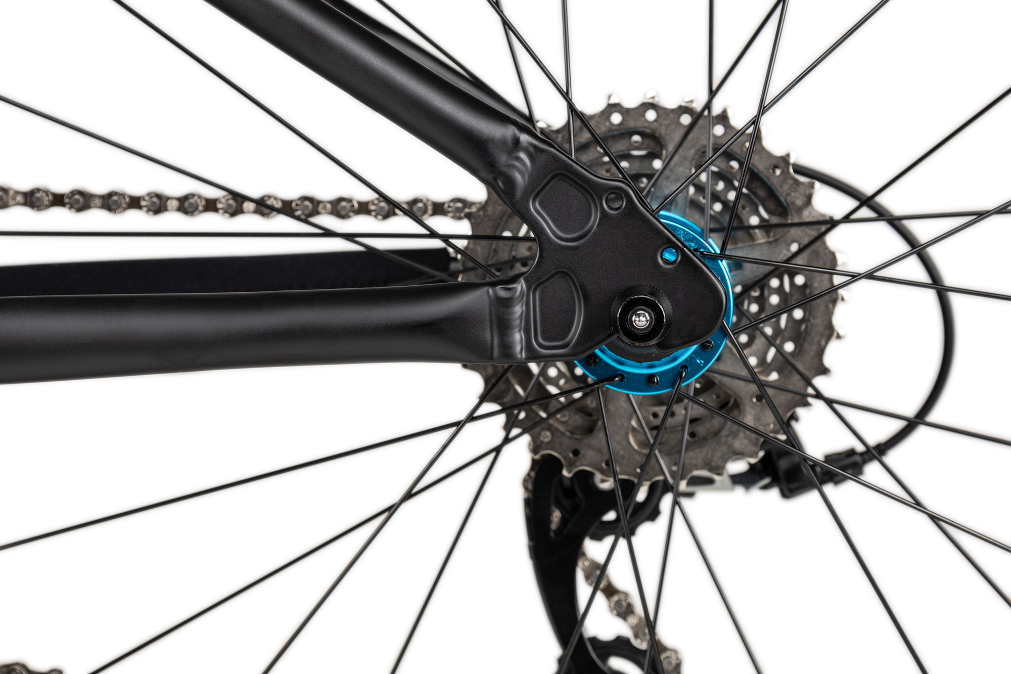 KUbikes 24 MTB 33 cm | schwarz/laser blue