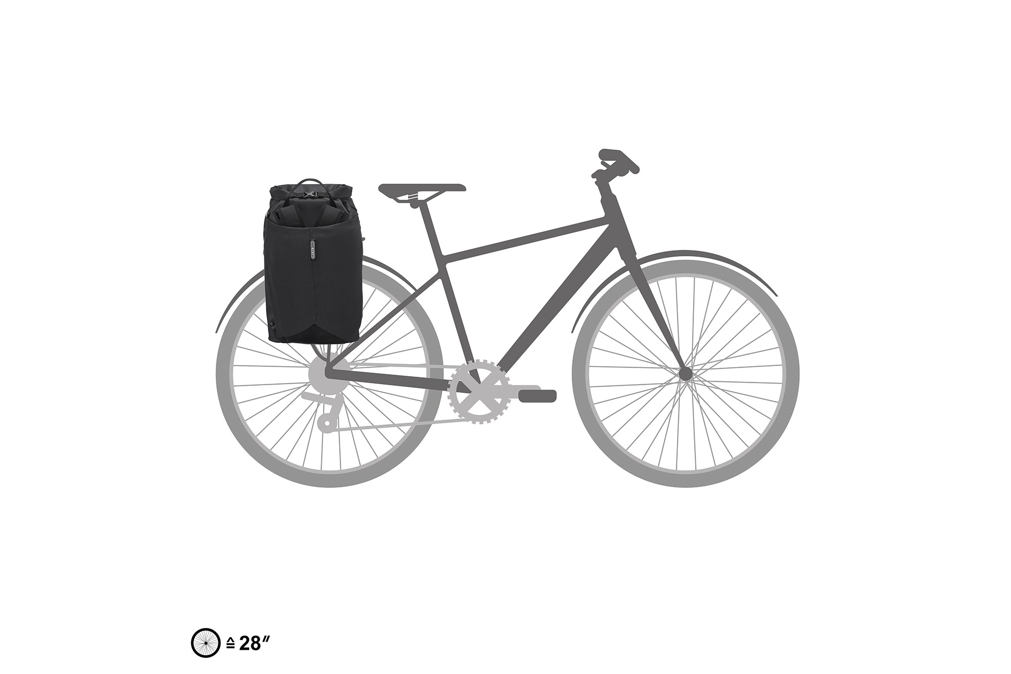 Ortlieb Vario Lite QL2.1 Rucksack Fahrradtasche 22 Liter | black