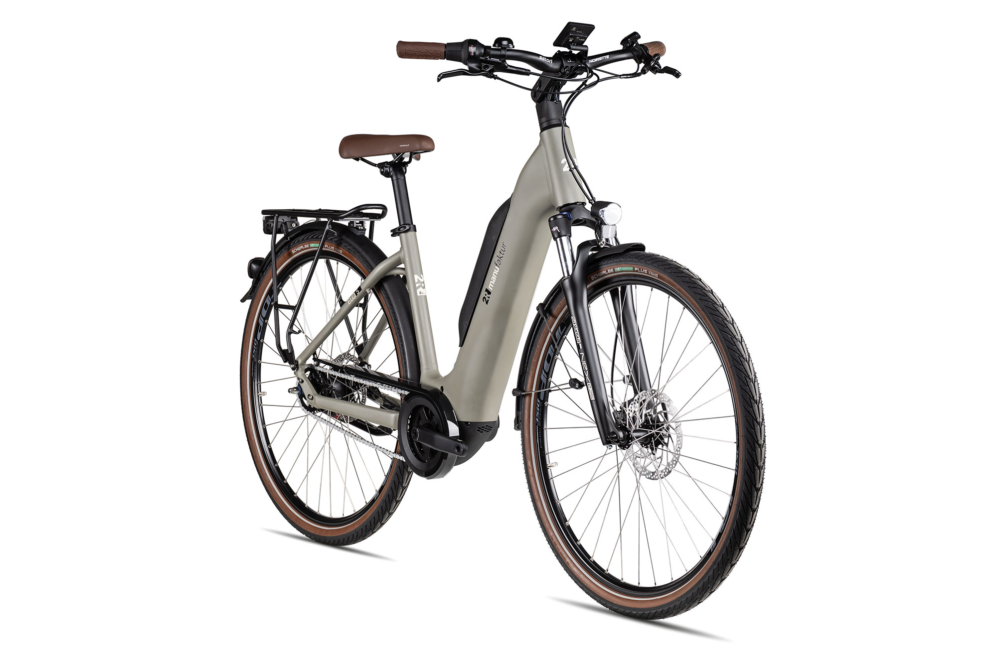 2R Manufaktur ELO 5 Wave 46 cm | moosgrau matt/black/perlweiss