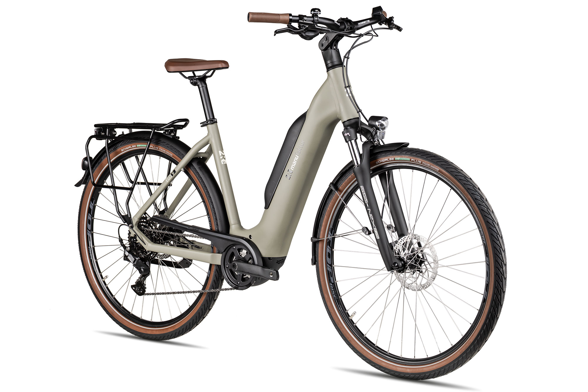 2R Manufaktur ELO 9 Wave 56 cm | moosgrau matt/perlweiß