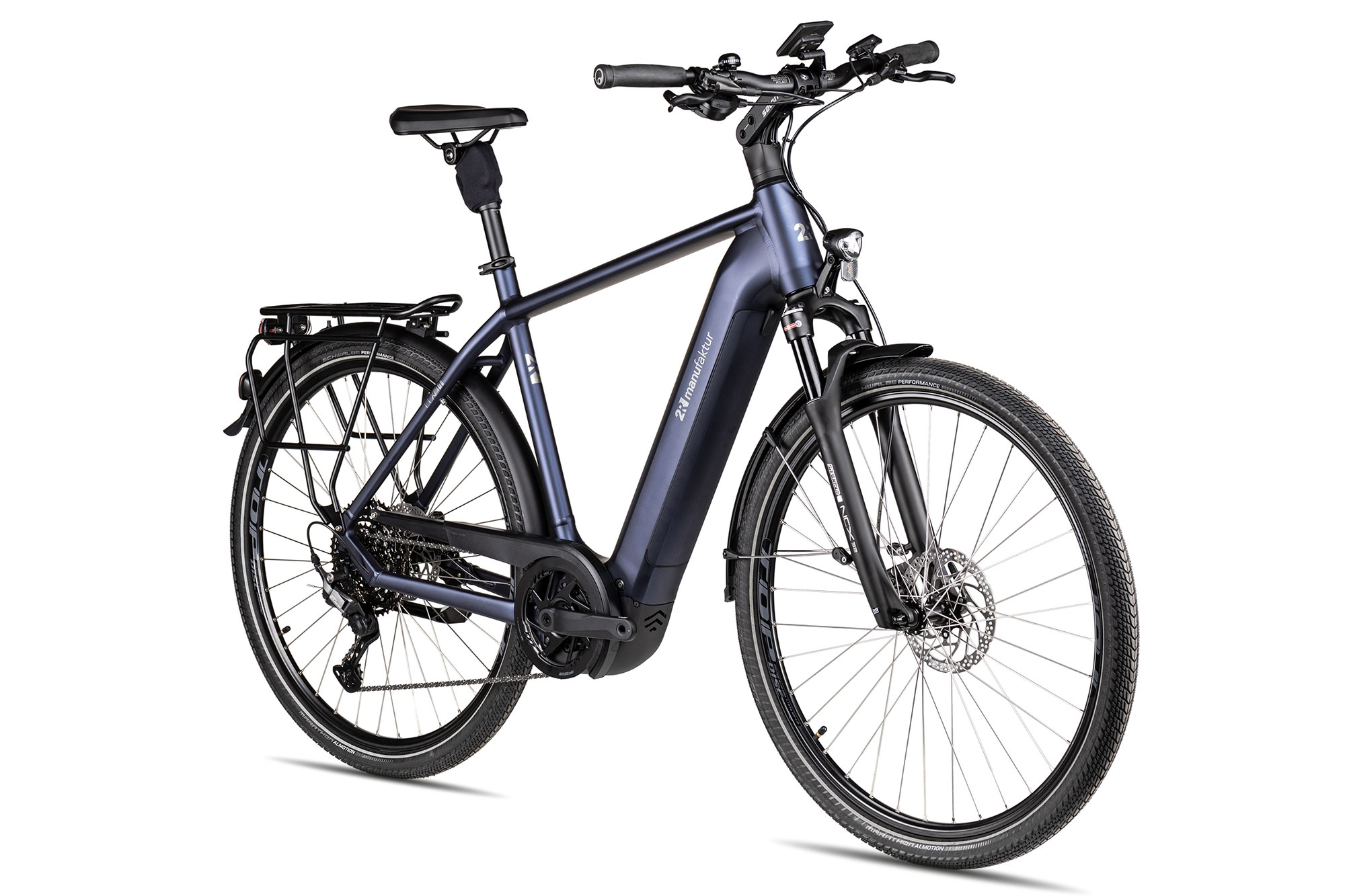 2R Manufaktur ELX 11 56 cm | blauschwarz matt/silber/titan