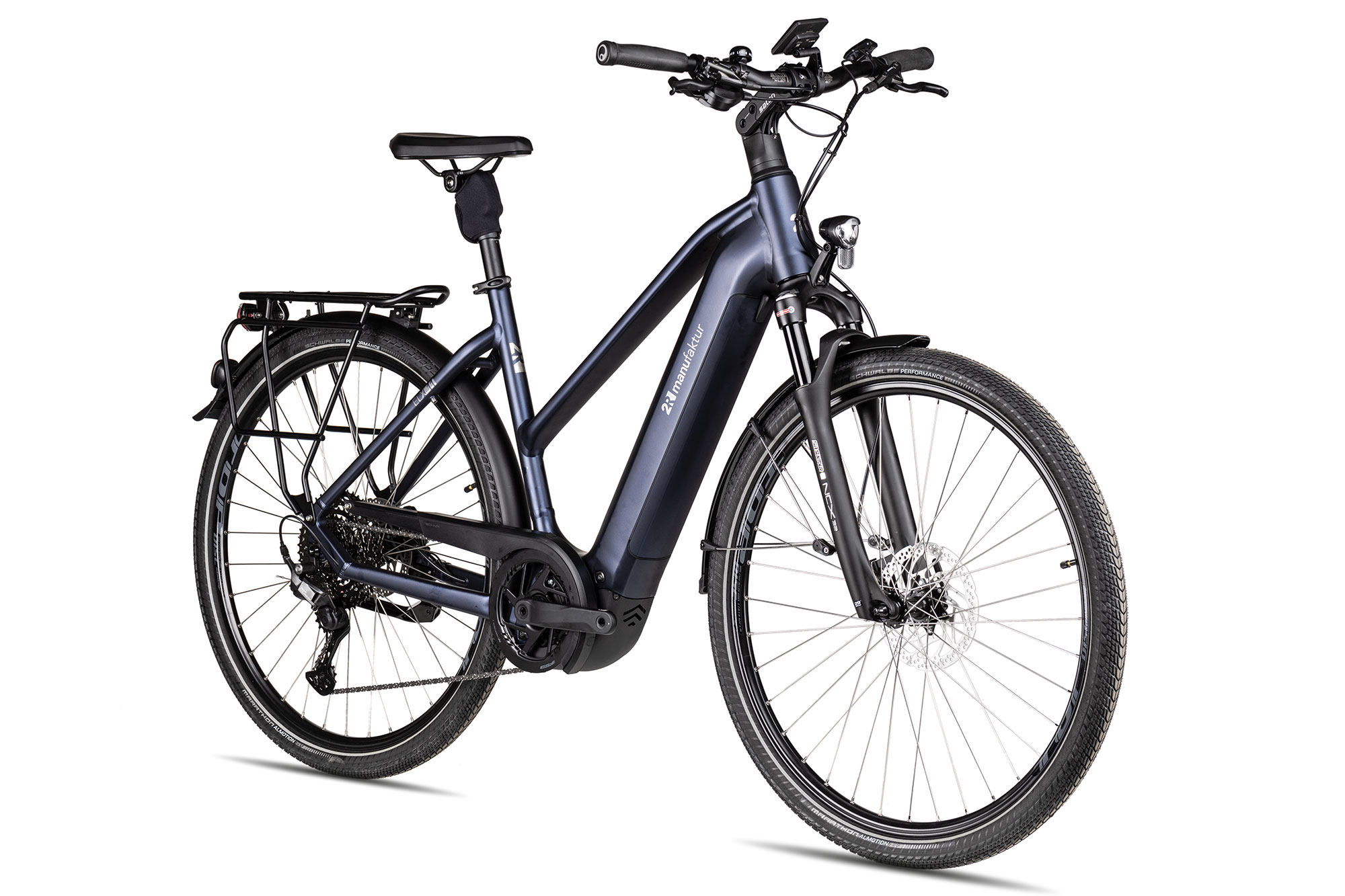 2R Manufaktur ELX 11 Trapez 51 cm | blauschwarz matt/silber/titan