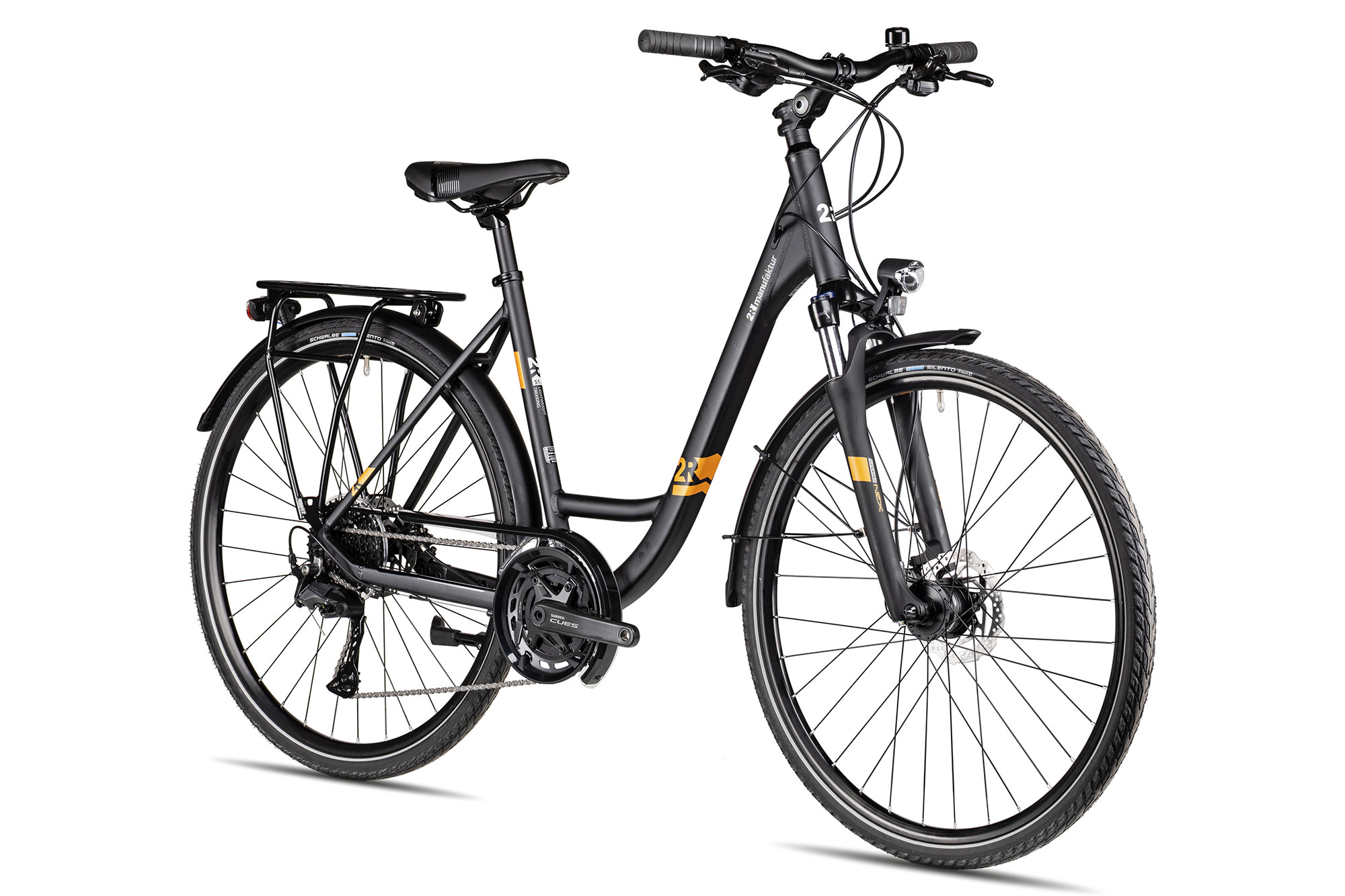 2R Manufaktur TRS FOUR Wave 46 cm | black matt/orange grey matt