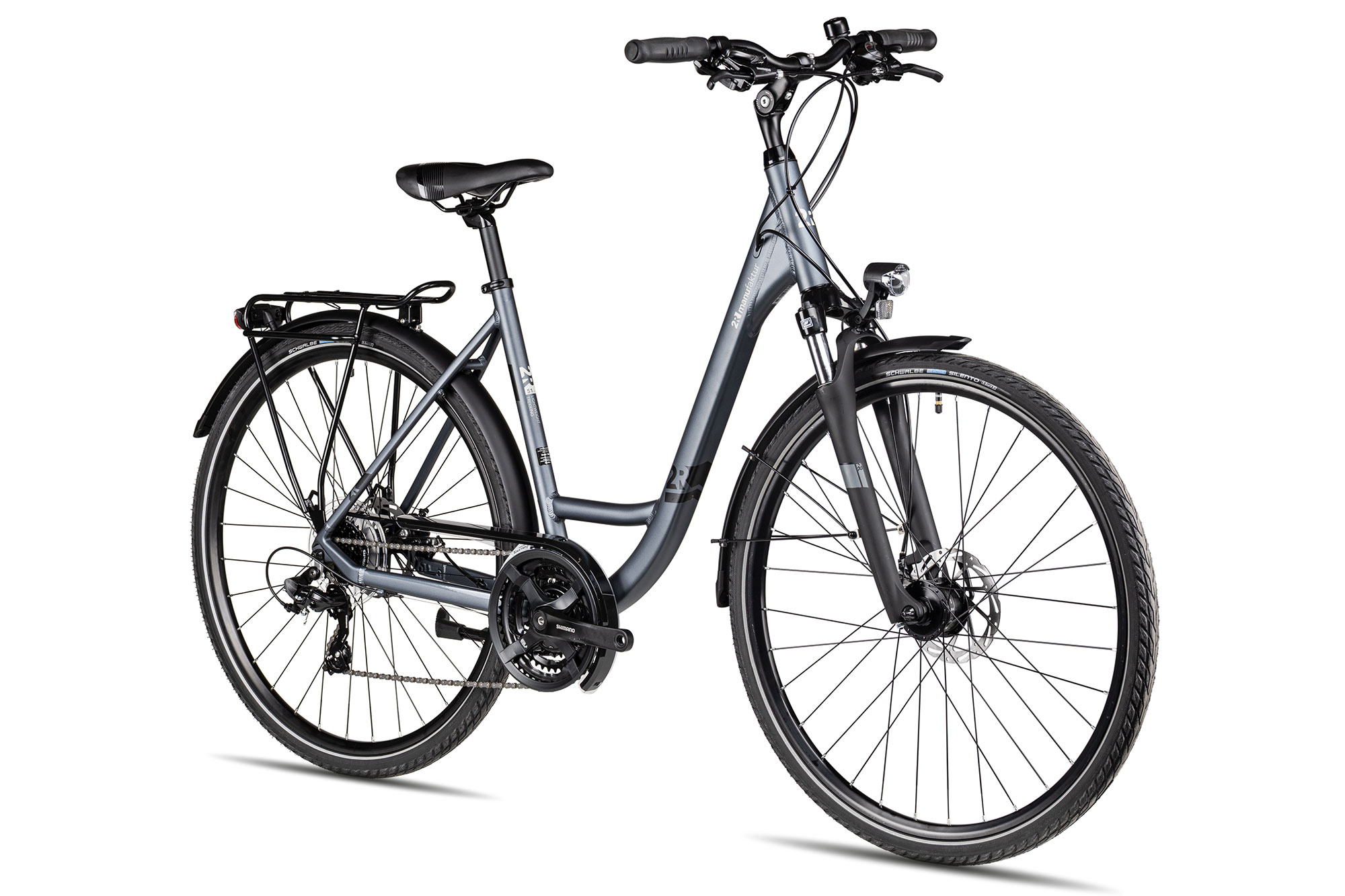 2R Manufaktur TRS GO Wave 51 cm | dark grey matt/grey black matt