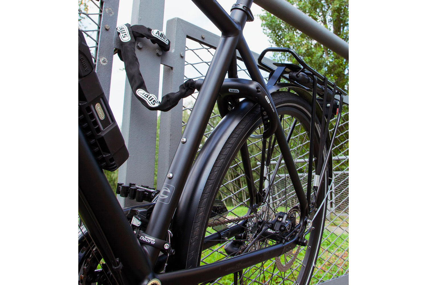 Abus Pro Shield Plus 5950 Rahmenschloss Set 100 cm | schwarz