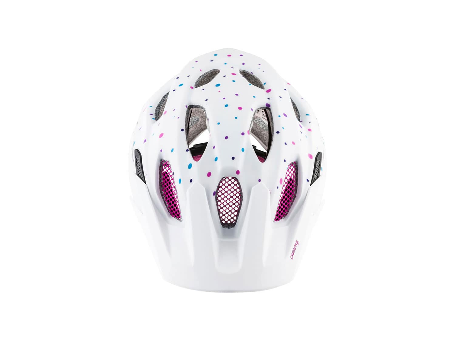 Alpina Carapax Junior Helm 51-56 cm | white polka dots