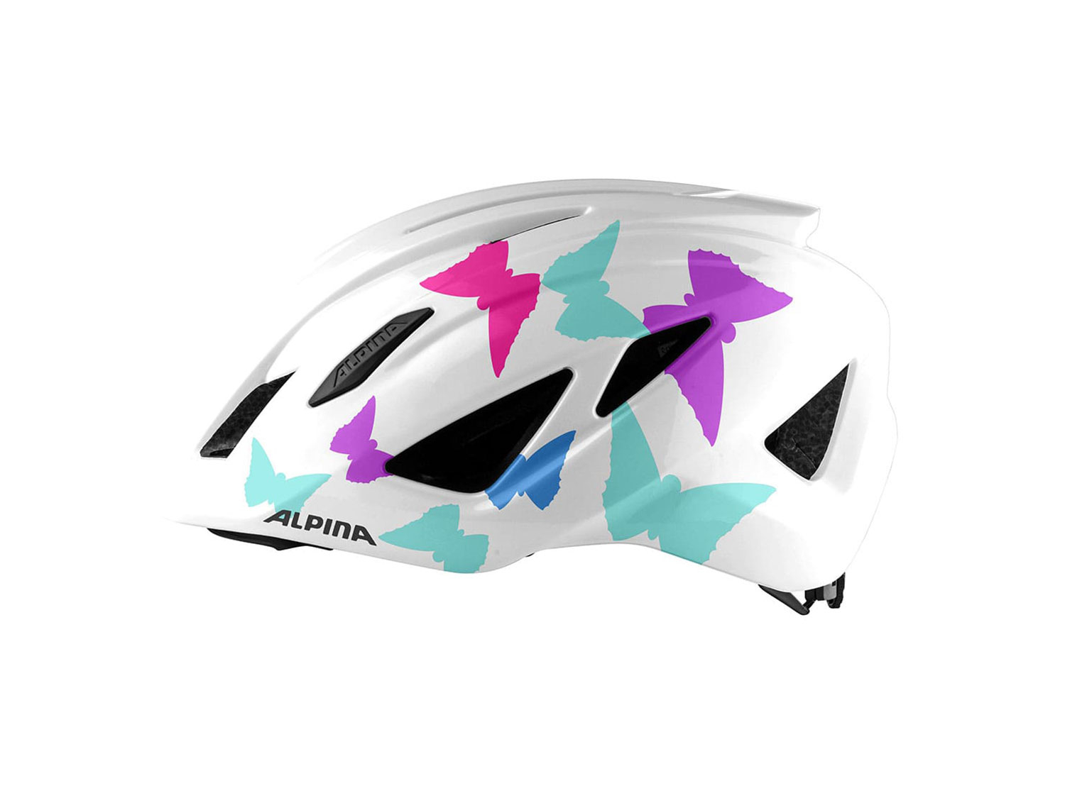 Alpina Pico Helm 50-55 cm | pearlwhite butterflies gloss