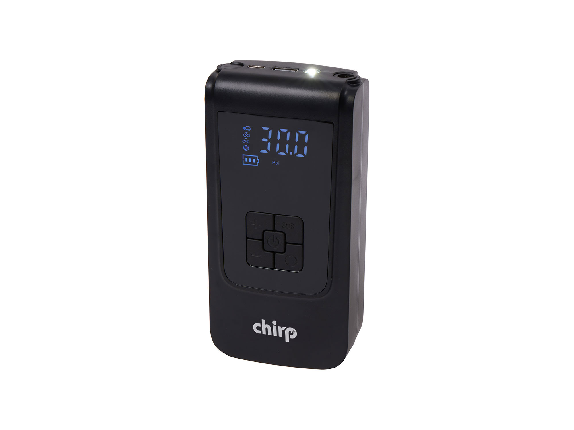 Chirp Mini Akku-Kompressor schwarz