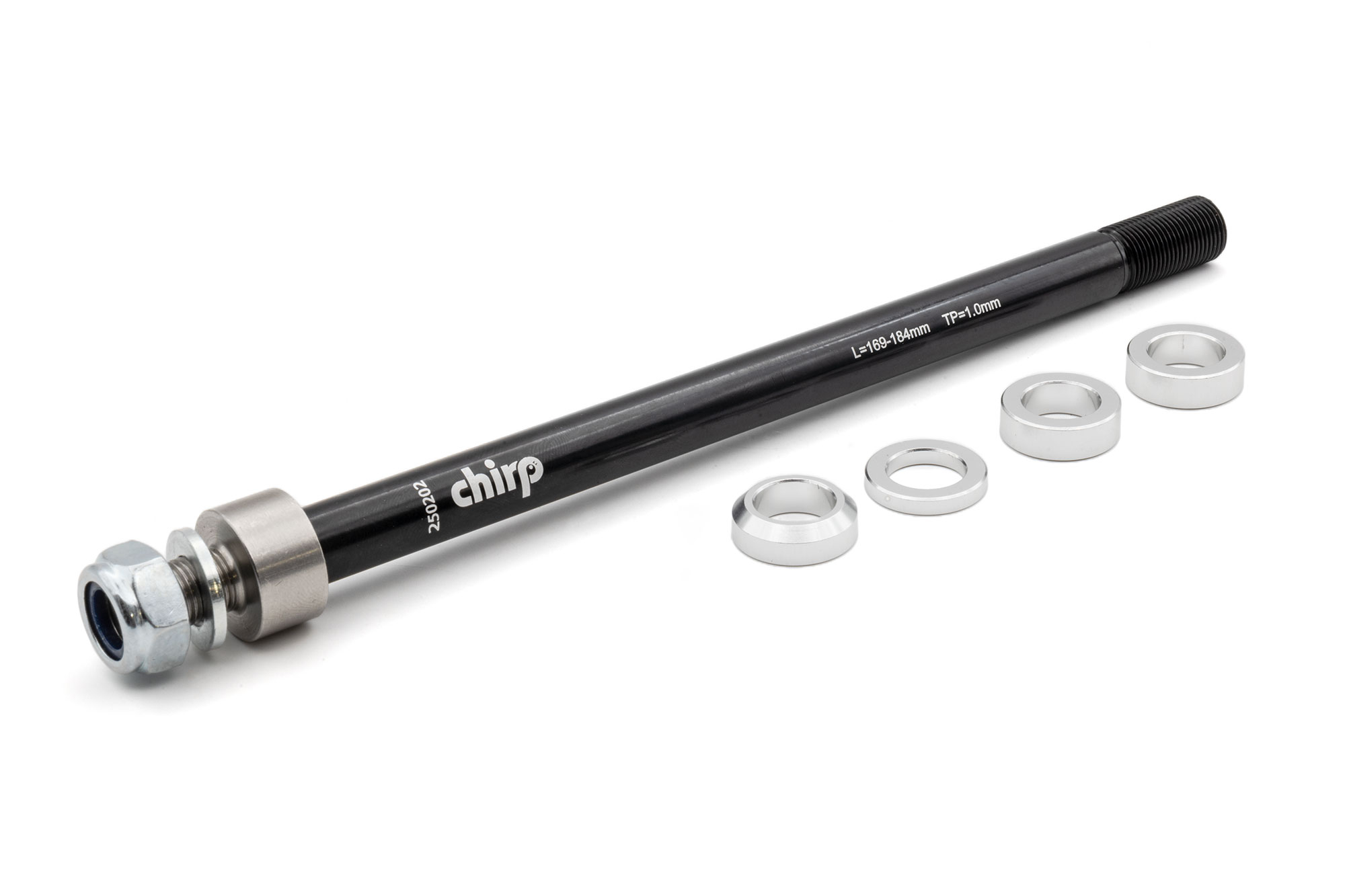 Chirp Steckachse M12 für Fahrradanhänger Syntace M12x1.0 (169-184 mm)