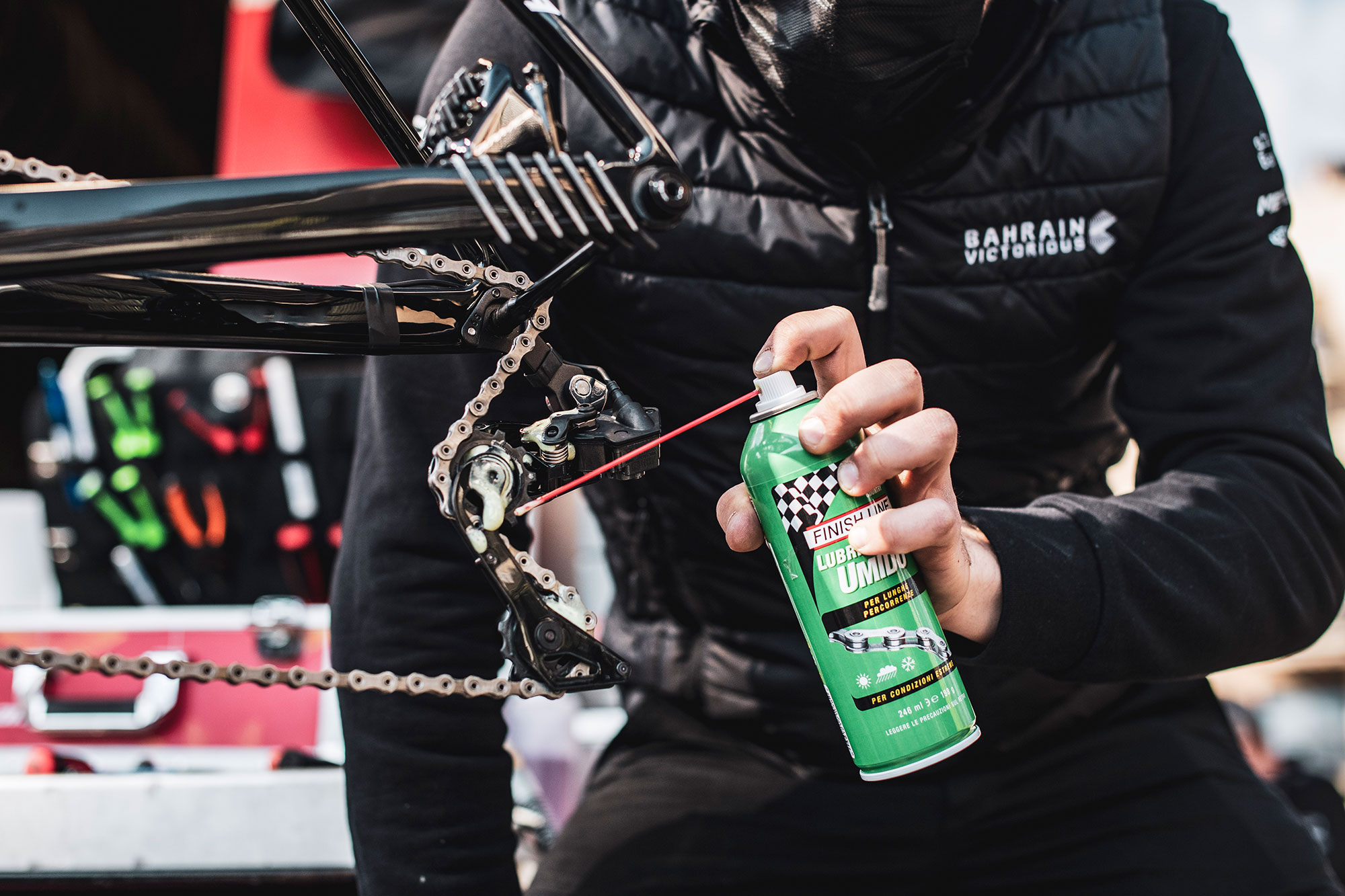 Finish Line Cross-Country Kettenöl Sprühflasche 246 ml