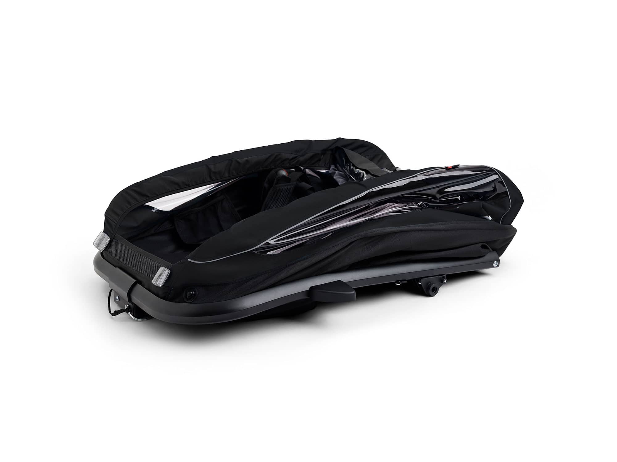 Hamax Traveller Kinderanhänger 2 Kinder | black