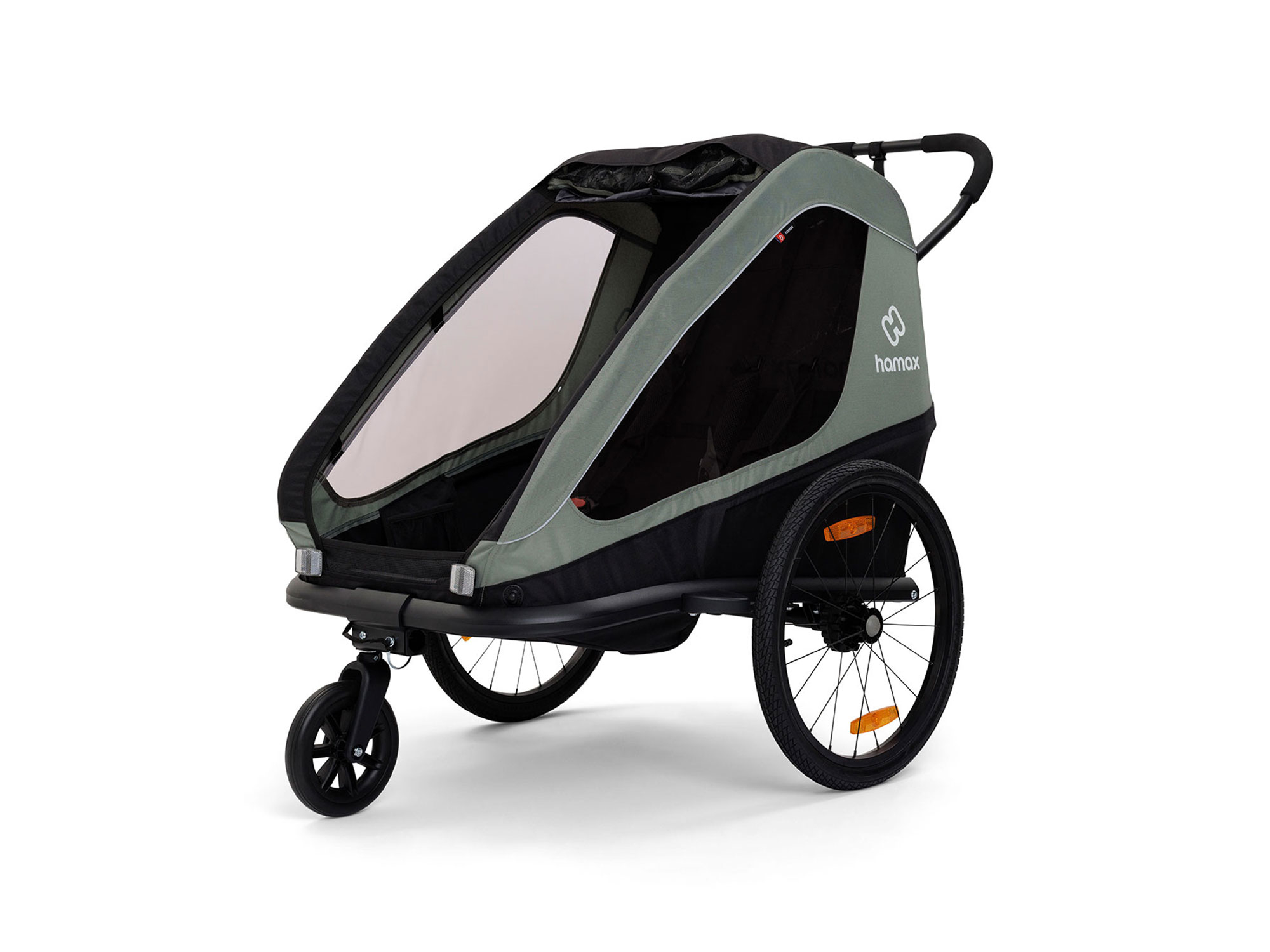 Hamax Traveller Kinderanhänger 2 Kinder | khaki