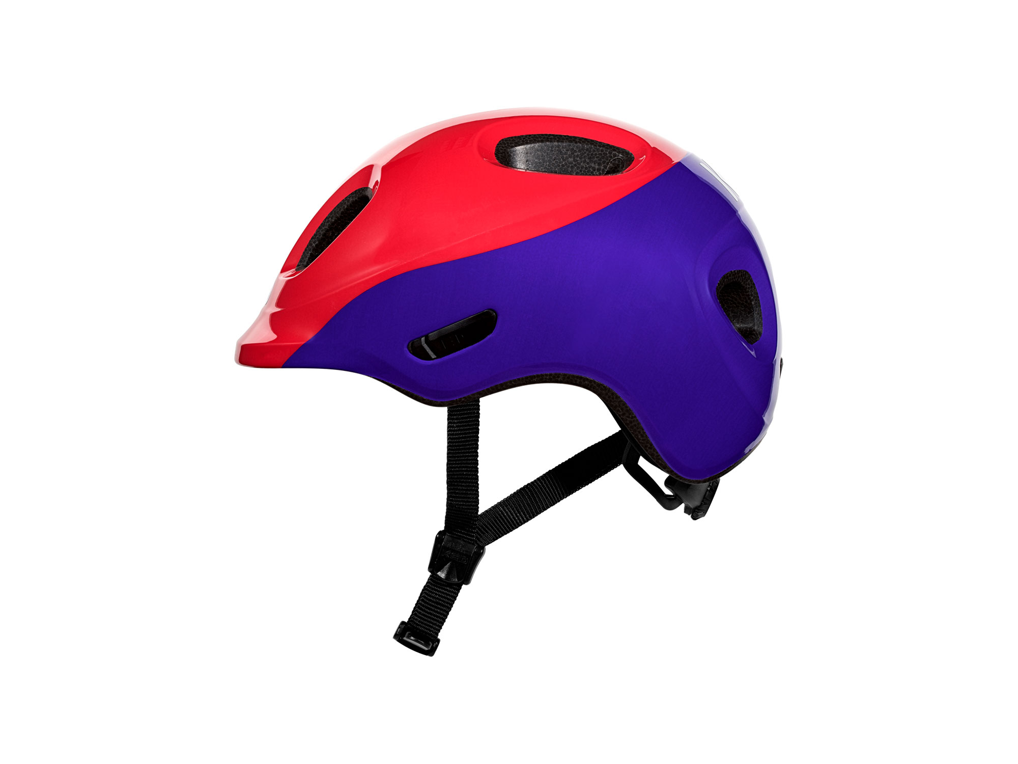 KED Meggy Spark Helm 45-50 cm | dotty purple blue pink glossy