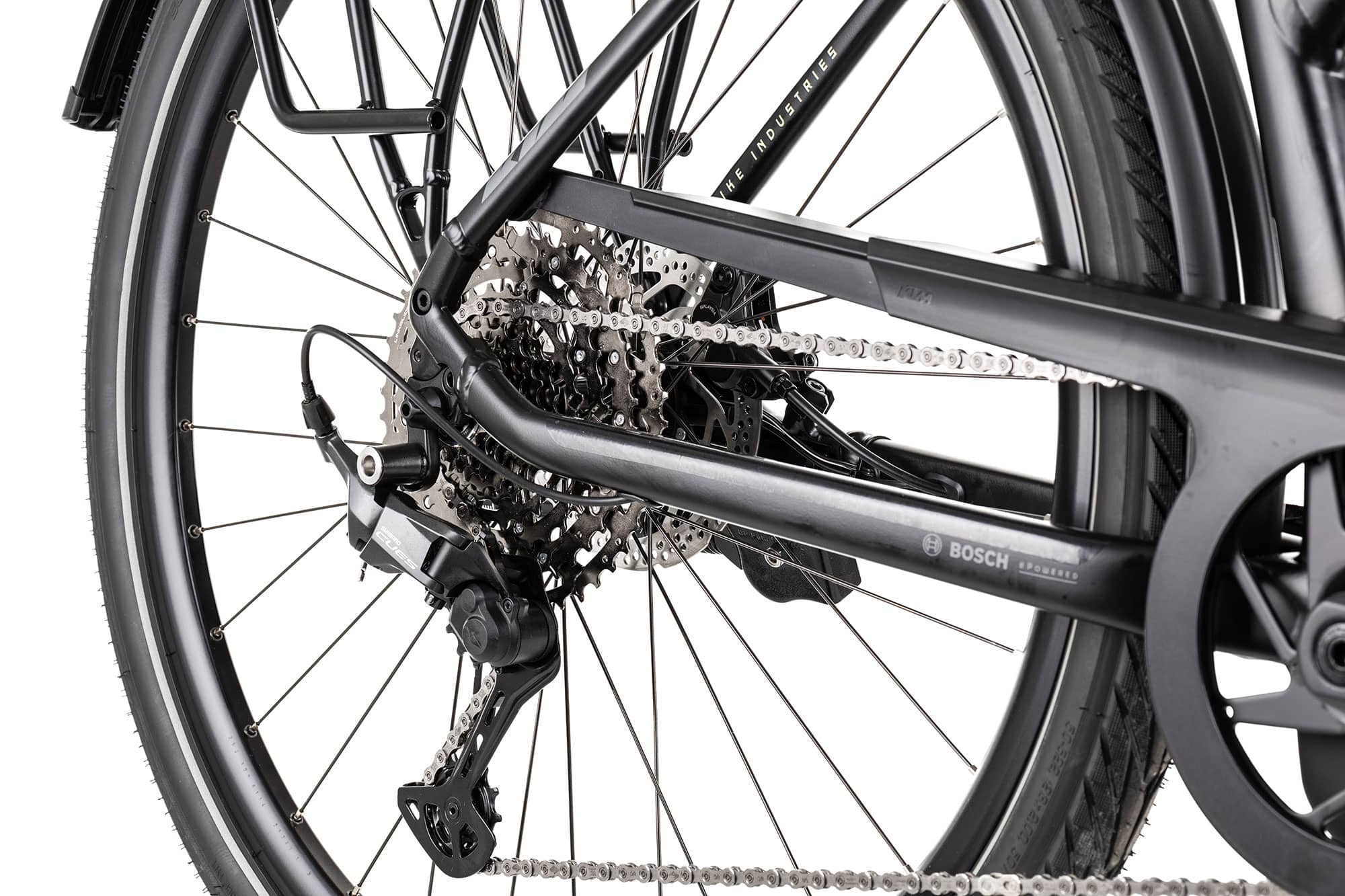 KTM Macina STYLE PRO Trapez 2025 46 cm | black matt/grey lime green