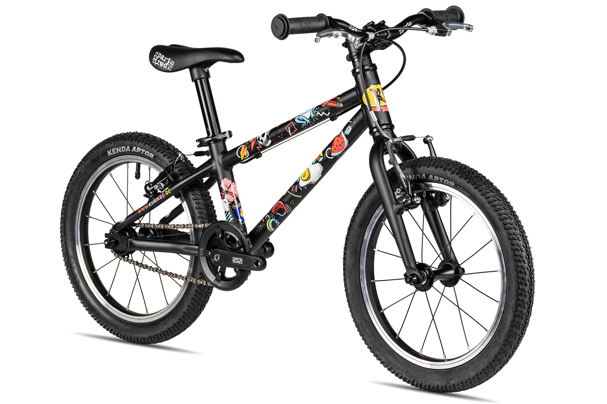 KUbikes 16L MTB 22 cm | schwarz/comic