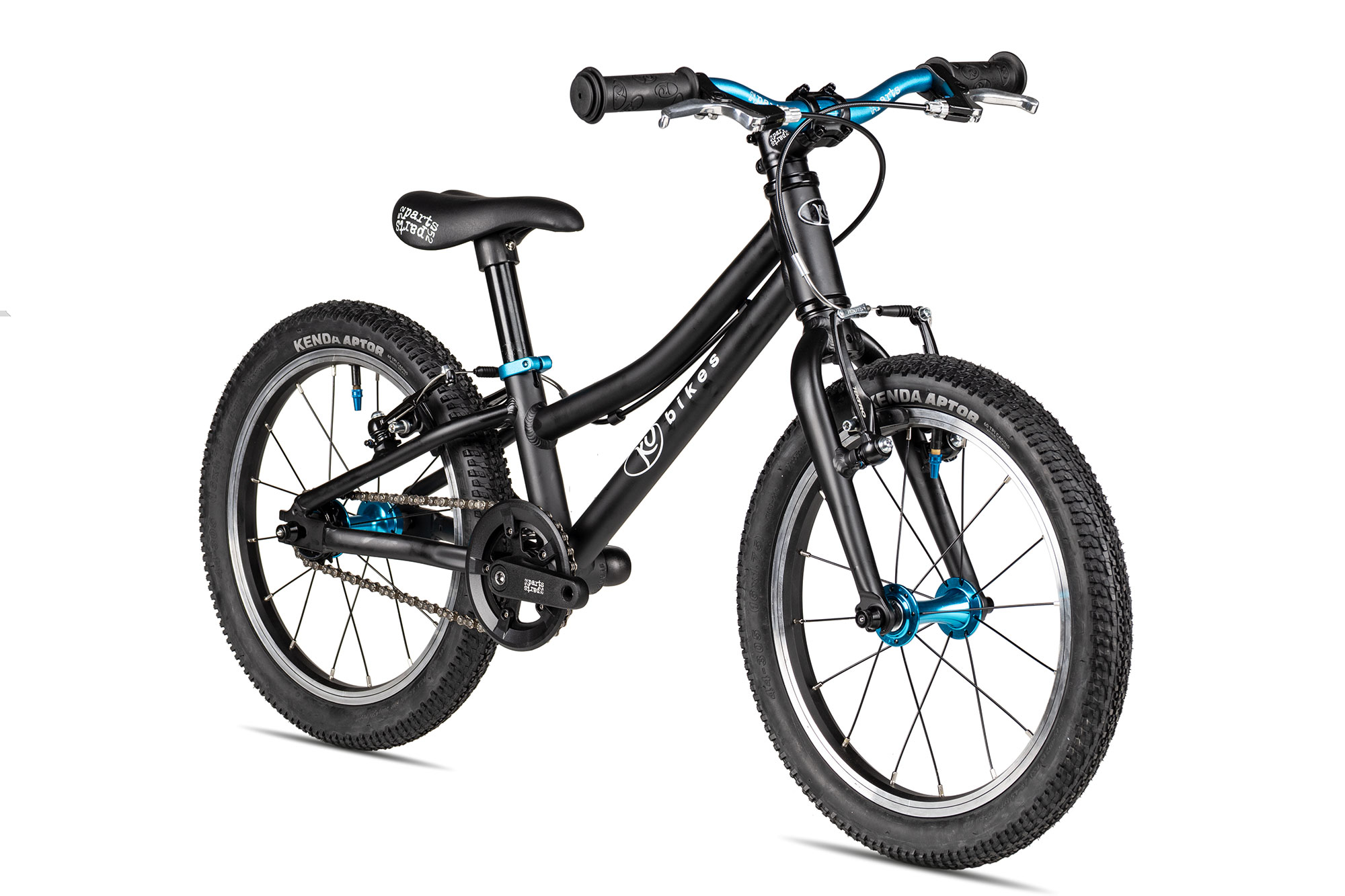 KUbikes 16S MTB 18 cm | schwarz/laser blue
