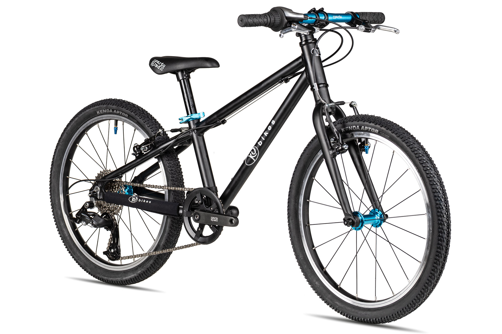 KUbikes 20 MTB 26 cm | schwarz/laser blue