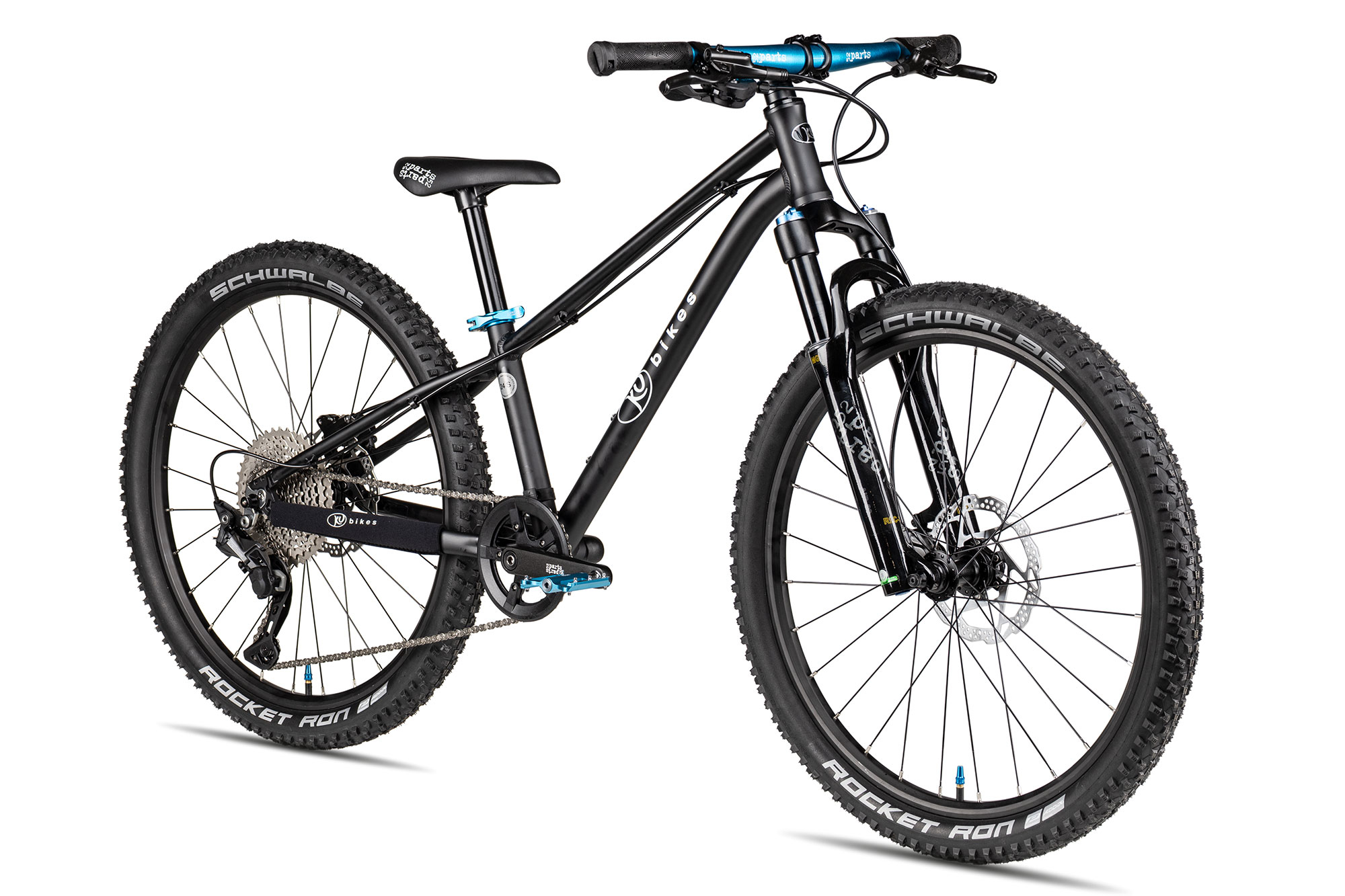 KUbikes 24 MTB DISC 29 cm | schwarz/laser blue