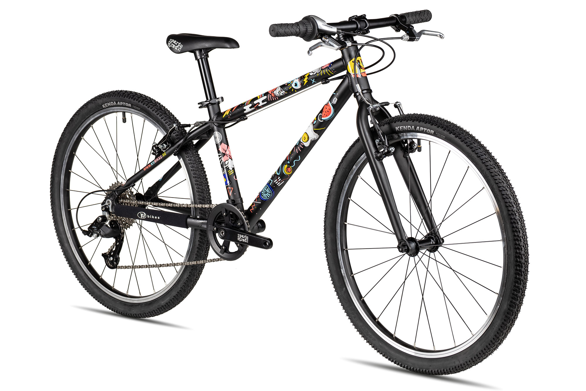 KUbikes 24 MTB 33 cm | schwarz/comic