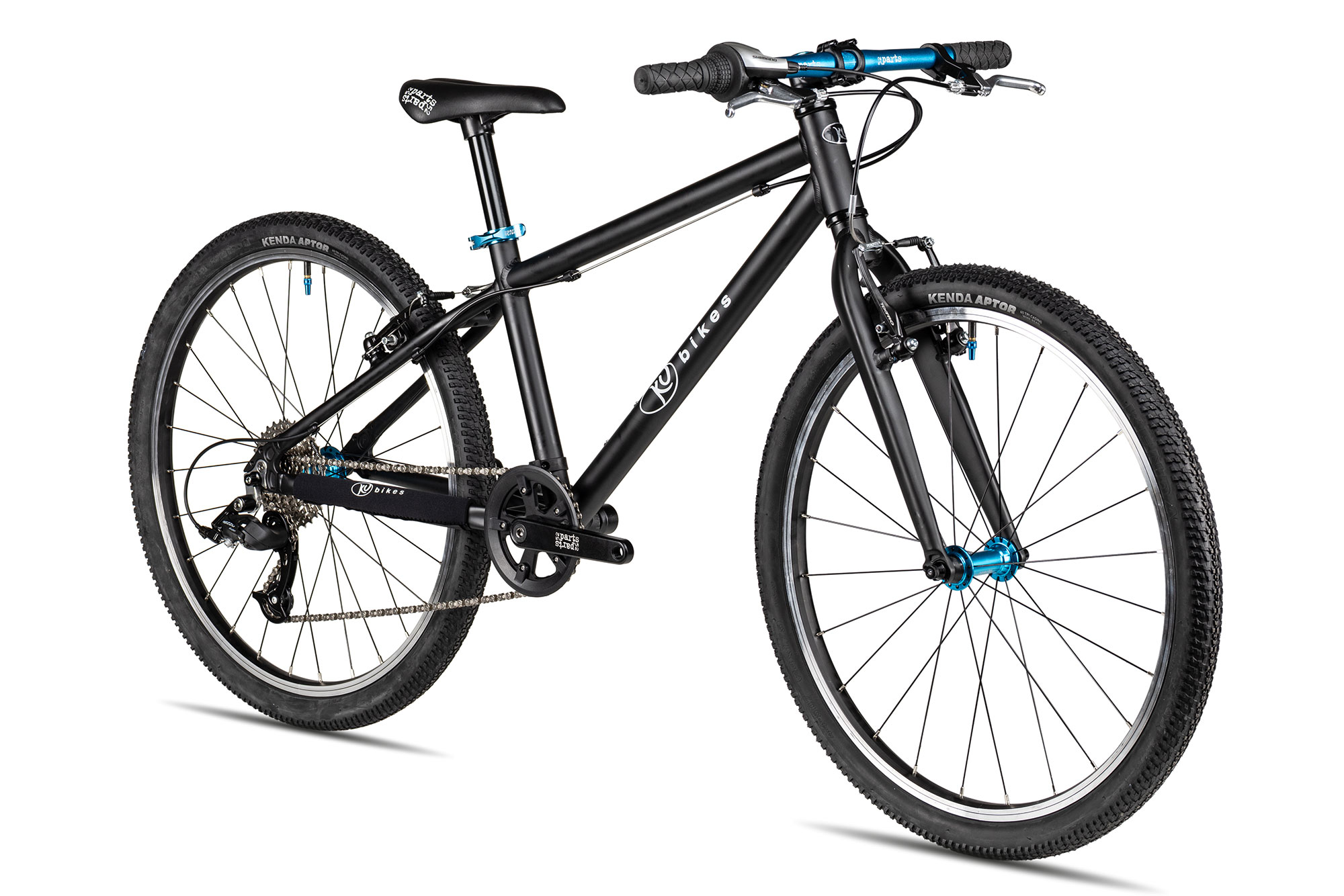 KUbikes 24 MTB 33 cm | schwarz/laser blue