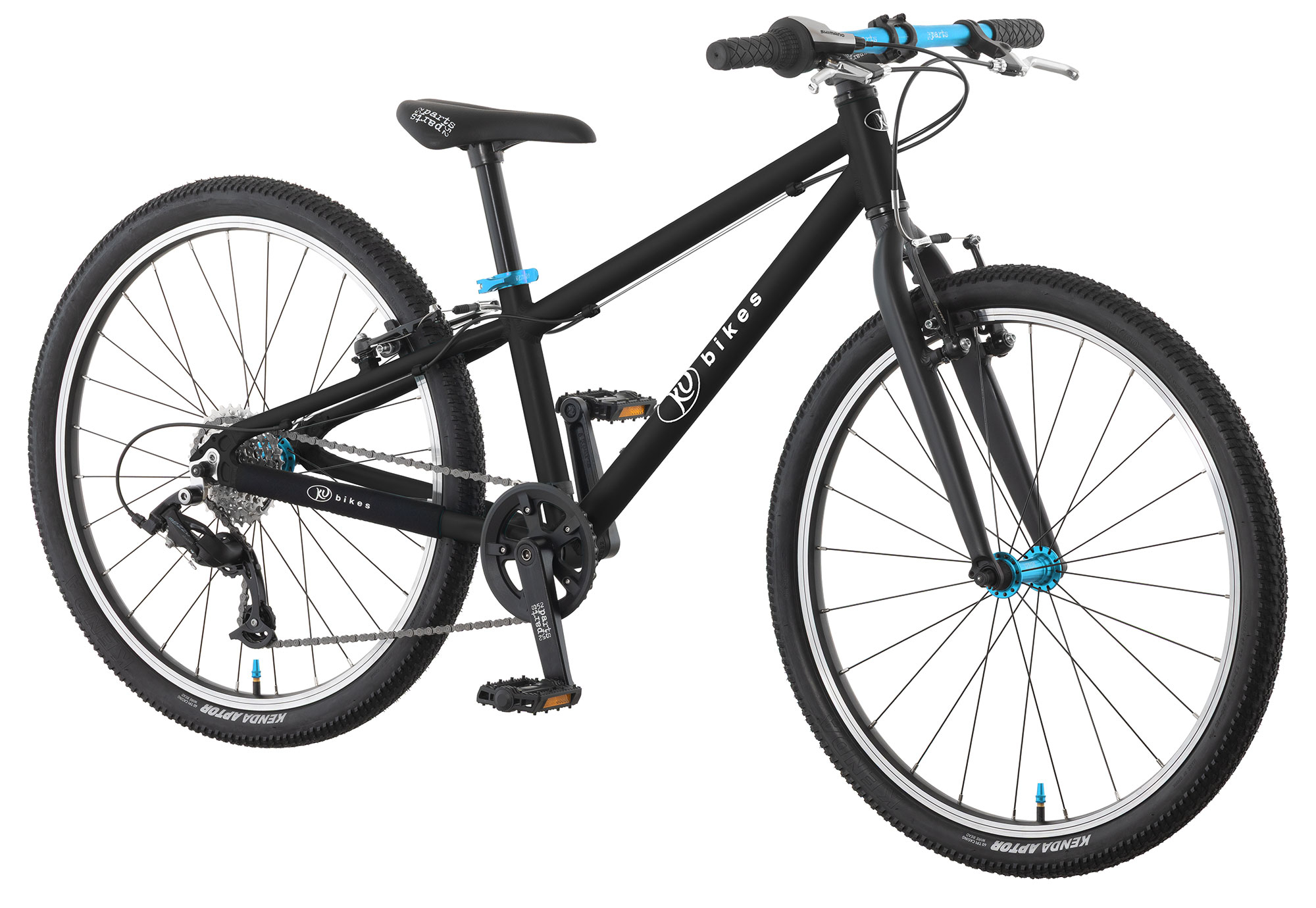 KUbikes 24 MTB 29 cm | schwarz/laser blue