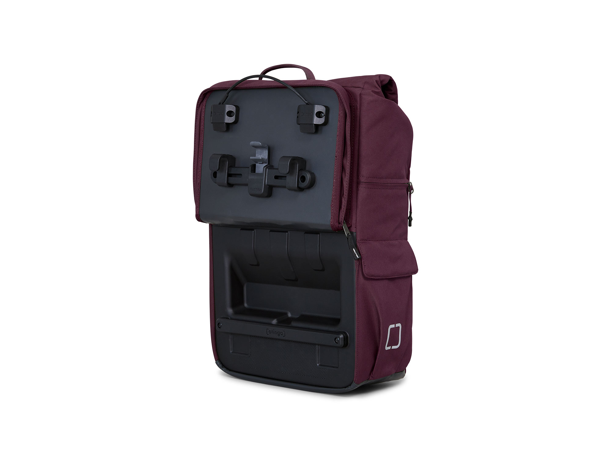 otinga Flip V3 Rucksack-Fahrradtasche aubergine rot