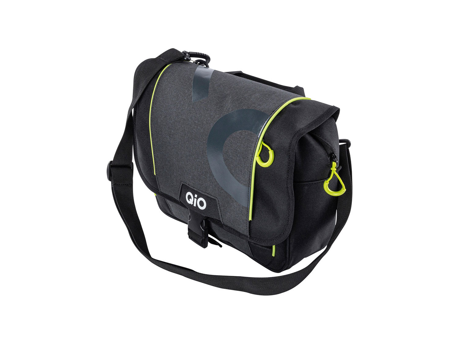 QIO Mattis Fronttasche KlickFix 8 Liter | schwarz anthrazit