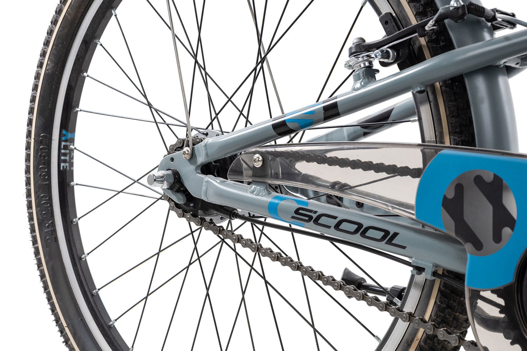 SCool XXlite alloy 24-7 31 cm | grey/petrol | 24 Zoll