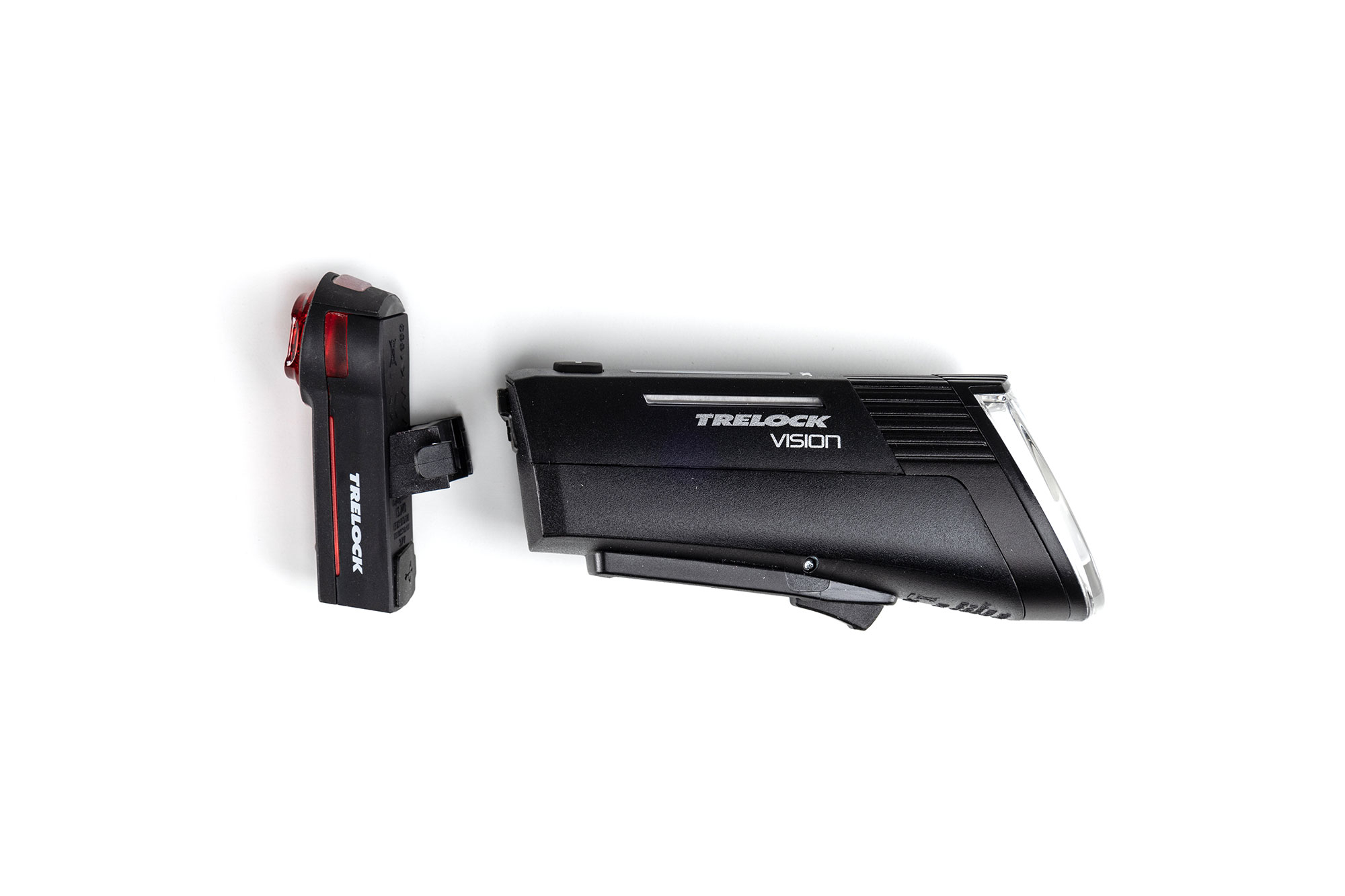 Trelock LS 760 I-Go Vision + LS 740 Vector Signal SET 100 Lux Lichtset schwarz
