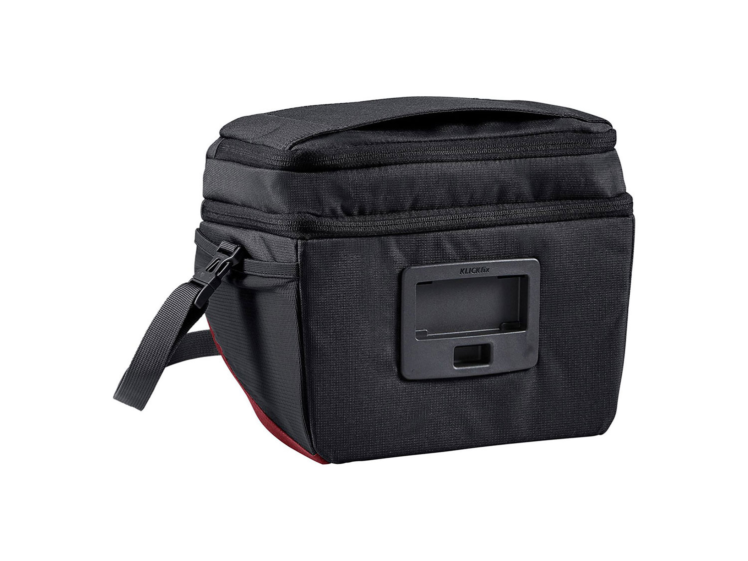 Vaude OnTour Box KLICKfix Lenkertasche 6 Liter | black red