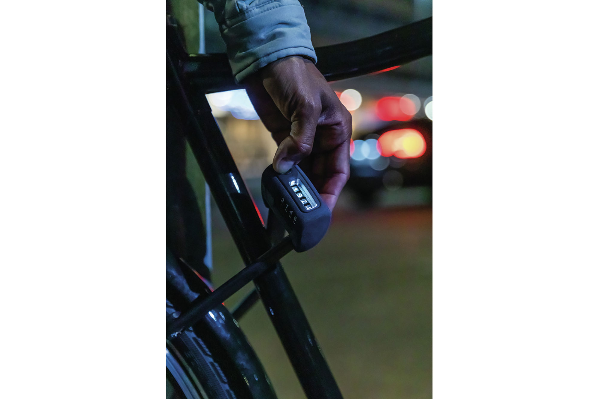 Abus Bordo Combo 6000C LED Faltschloss 90 cm | schwarz