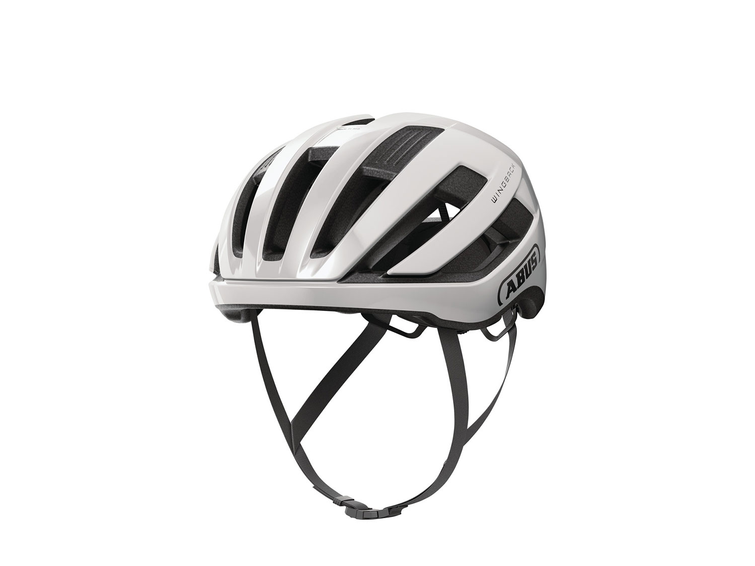 Abus Wingback Rennradhelm 57-61 cm | shiny white