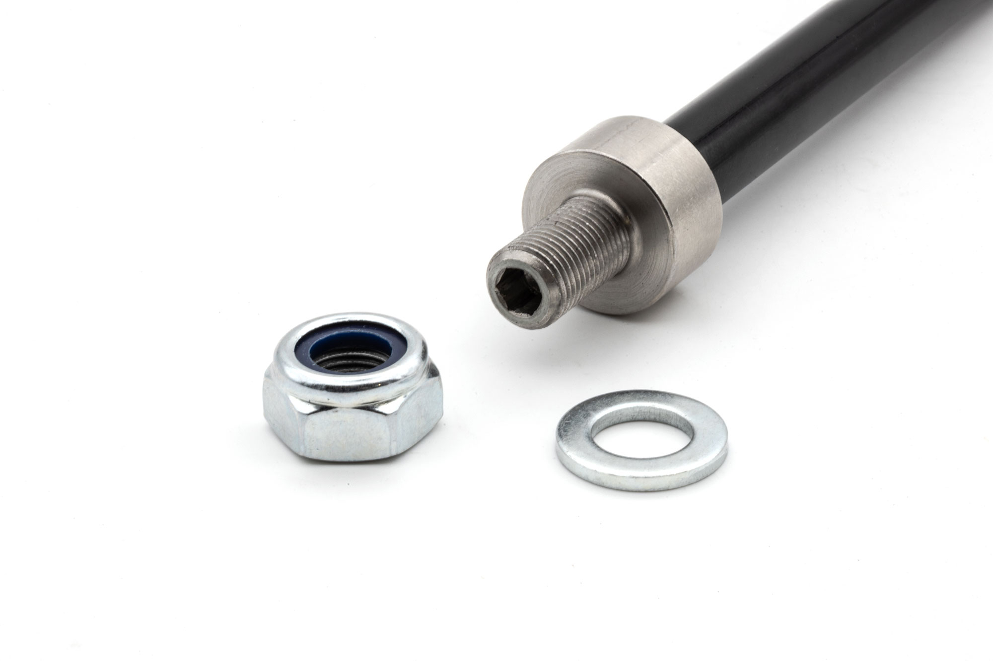 Chirp Steckachse M12 für Fahrradanhänger Syntace M12x1.0 (169-184 mm)
