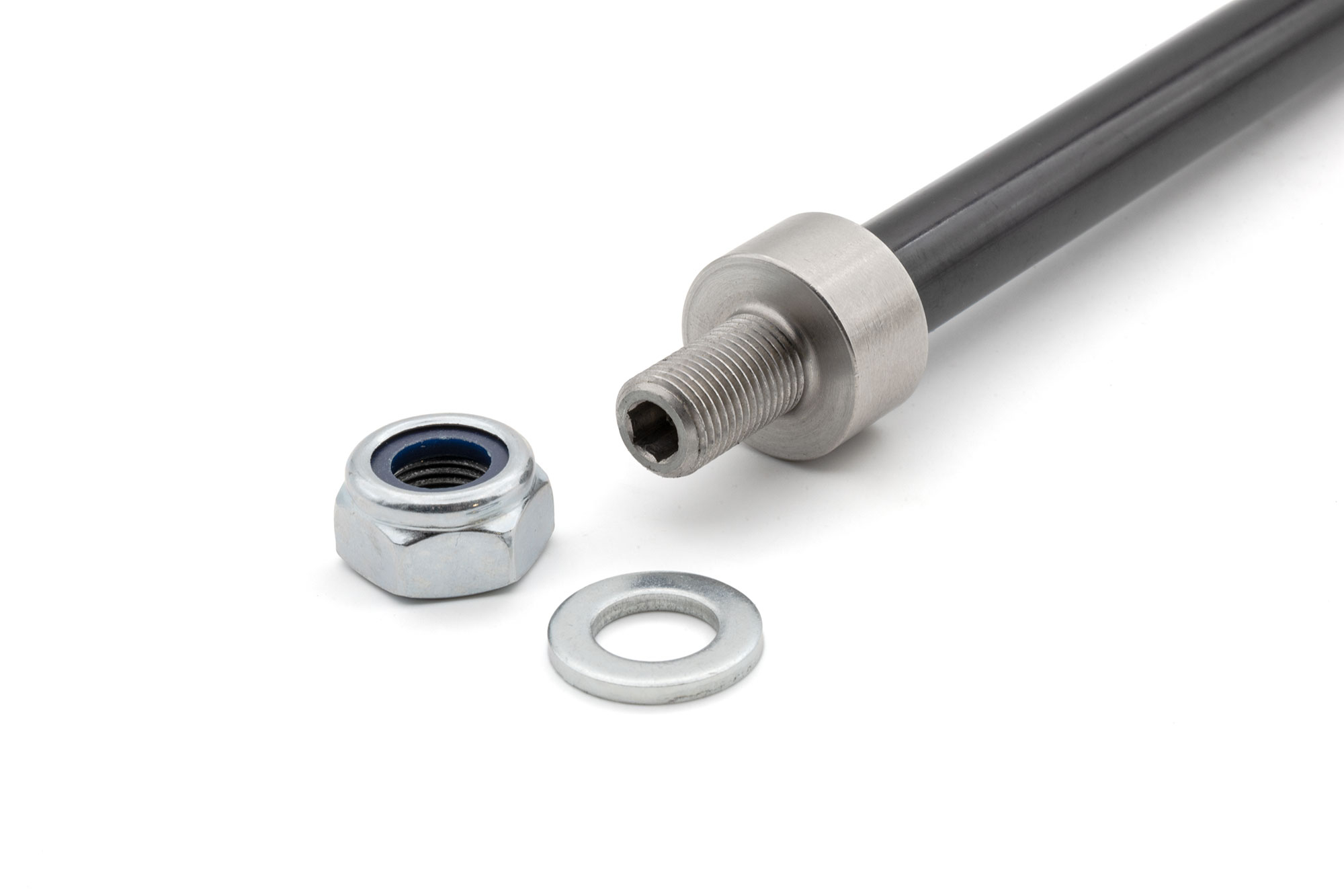 Chirp Steckachse M12 für Fahrradanhänger Shimano M12x1.5 (159-165 mm)