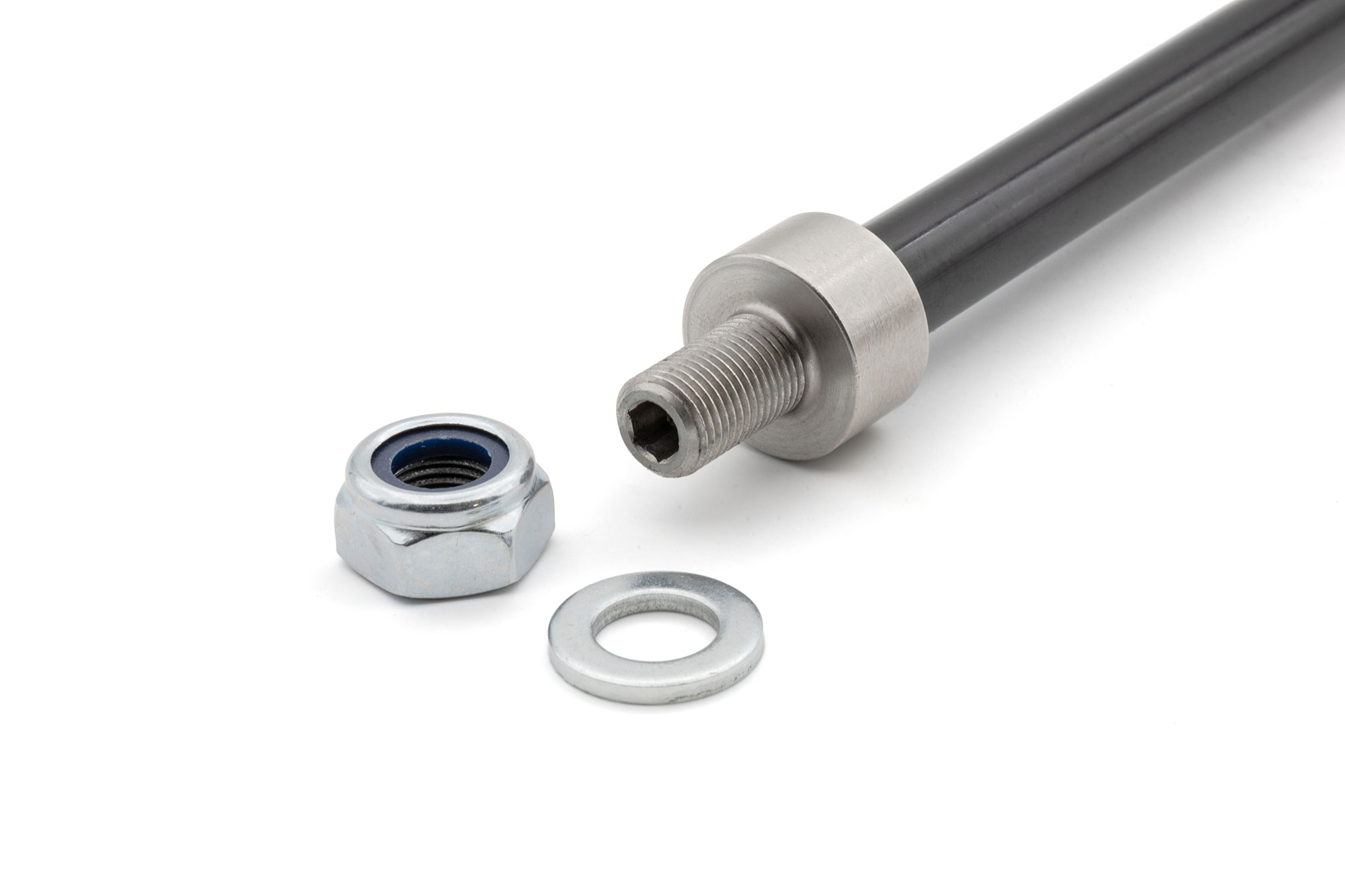 Chirp Steckachse M12 für Fahrradanhänger Shimano M12x1.5 (172-178 mm)
