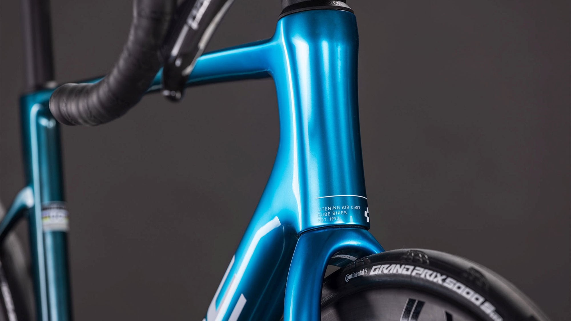 Cube Litening AIR C:68X SLX 2026 52 cm | chromeblue´n´liquidblue