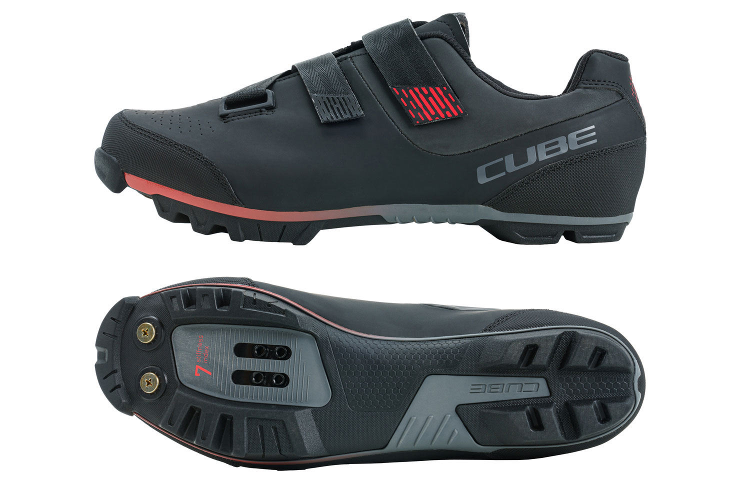 Cube MTB Peak Schuhe 41 | black´n´red