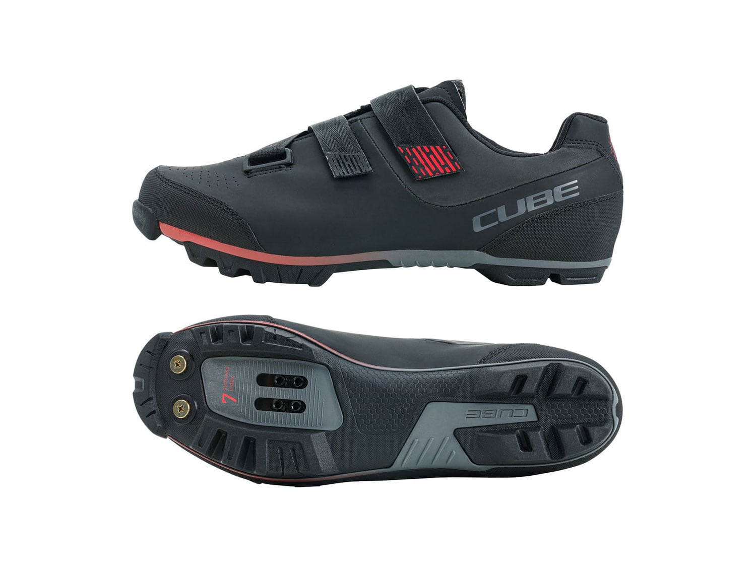 Cube MTB Peak Schuhe 41 | black´n´red