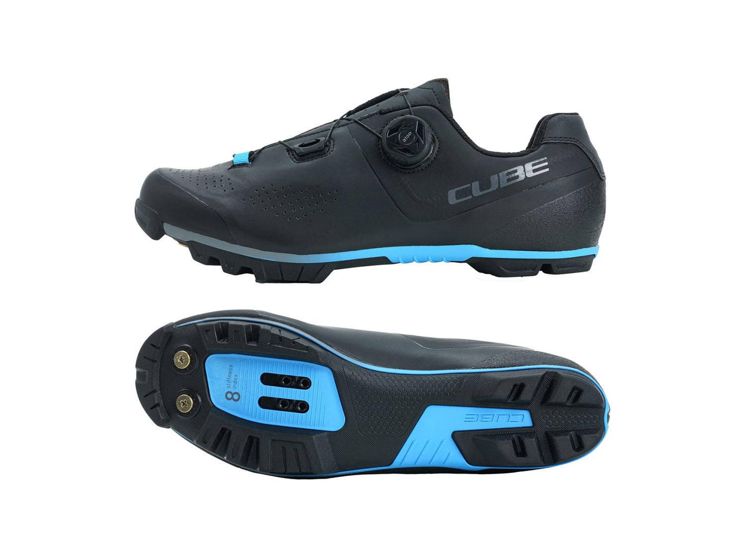 Cube MTB Peak Pro Schuhe 48 | black´n´blue