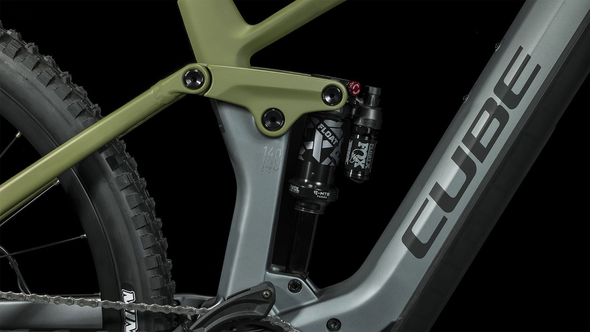 Cube Stereo Hybrid 140 HPC TM 750 S | flashgrey´n´olive